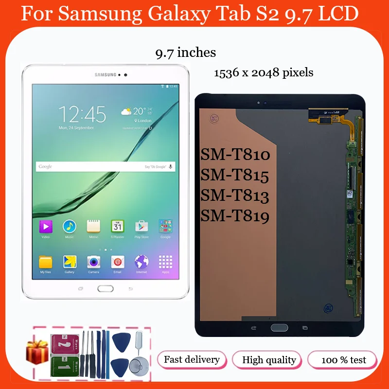 AMOLED For Samsung Galaxy Tab S2 SM-T810 SM-T813 SM-T815 SM-T817 T819 T810 LCD Display Touch Screen Digitizer Glass Assembly