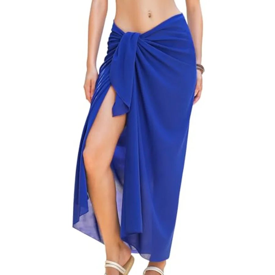 

Женские пляжные саронги из шифона, прозрачные накидки для купальников, пляжные платья для плавания