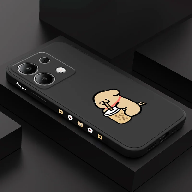 

Milk Tea Action Phone Case For Xiaomi Redmi Note 14 13 12 12S 11 11S 10 10S 9 9S Pro Plus 4G 5G Liquid Silicone Cover