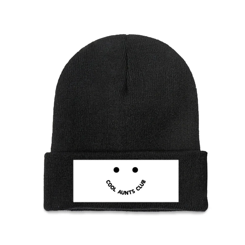 Cool Aunts Club Smile Cool Aunts Club Gear Knitted Hat Beanie Caps Skullies Beanies Ski Cap Soft Bonnet Hats Winter Warm