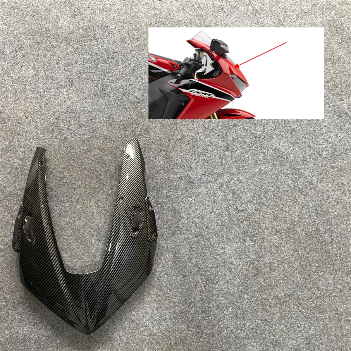 Carbon Fiber Sprayed Headcover Panel Fairing Panel suitable for CBR1000RR 2017 2018 2019 2020