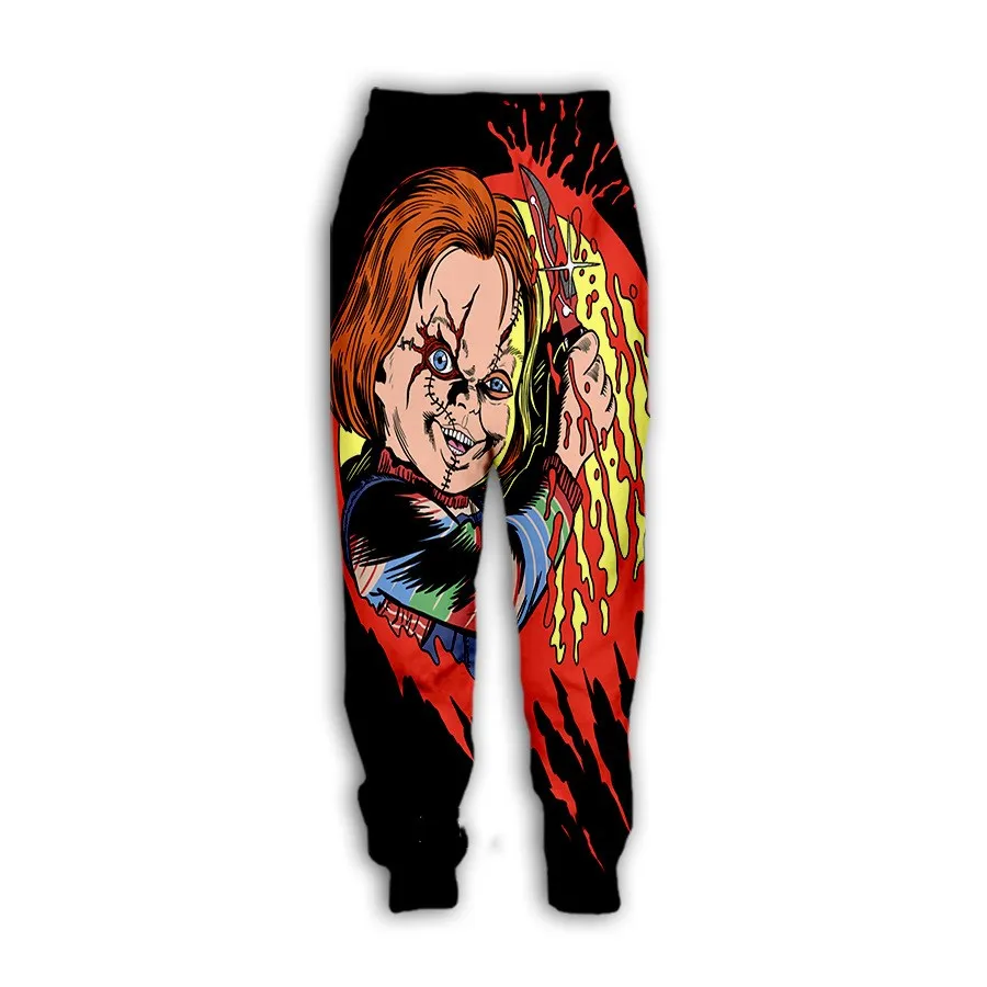 New Bride of Chucky 3D Print Causal Clothing Fashion Men Women Tracksuits Hip Hop Pants Plus Size S-7XL Seasons Casual trousers