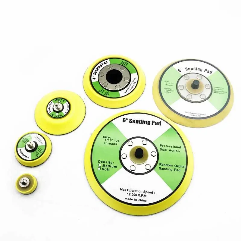 Self-adhesive Hook And Loop Backing Sanding Pad Polishing Disc For Pneumatic Sander Grinding Polishing Tool 1/2/3/4/5 inch