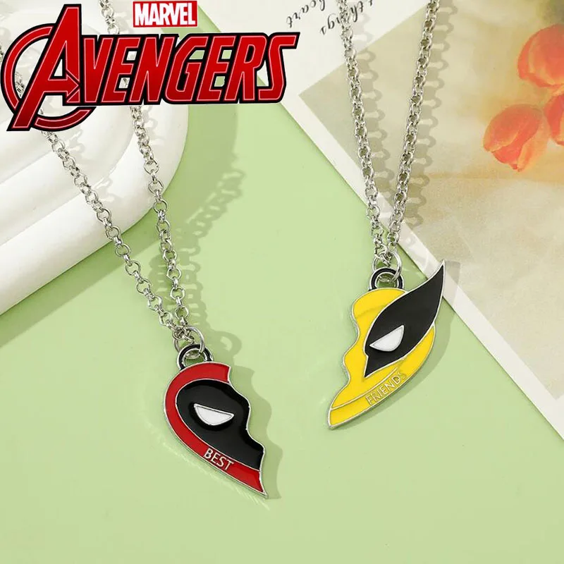 Marvel Movie Deadpool e Wolverine Colar, Cool DIY, Handmade Pingente Acessório, Moda, Memorial, Melhor Amigo, Colar