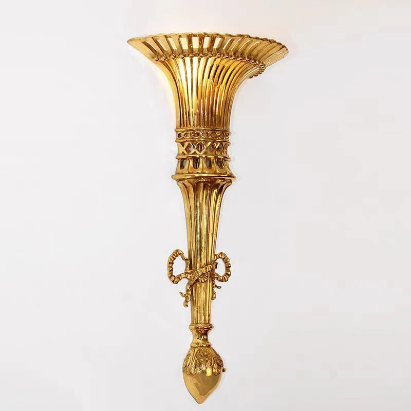 Living Room Hallway Luxury Brass Wall Light Hotel Project Villa Banquet Hall Lamp French Copper Decorative Luminaire