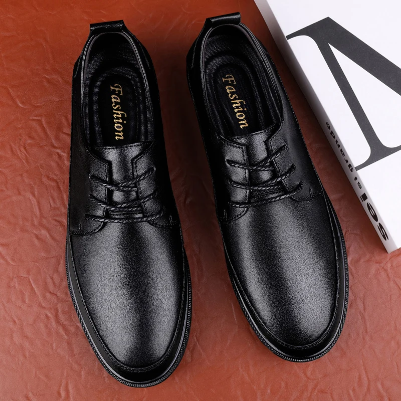 Men Formal Shoes 2023 Fashion genuine Leather Dress Shoes Men Spring Autumn Brand Business Office Wedding Footwear Men Shoes