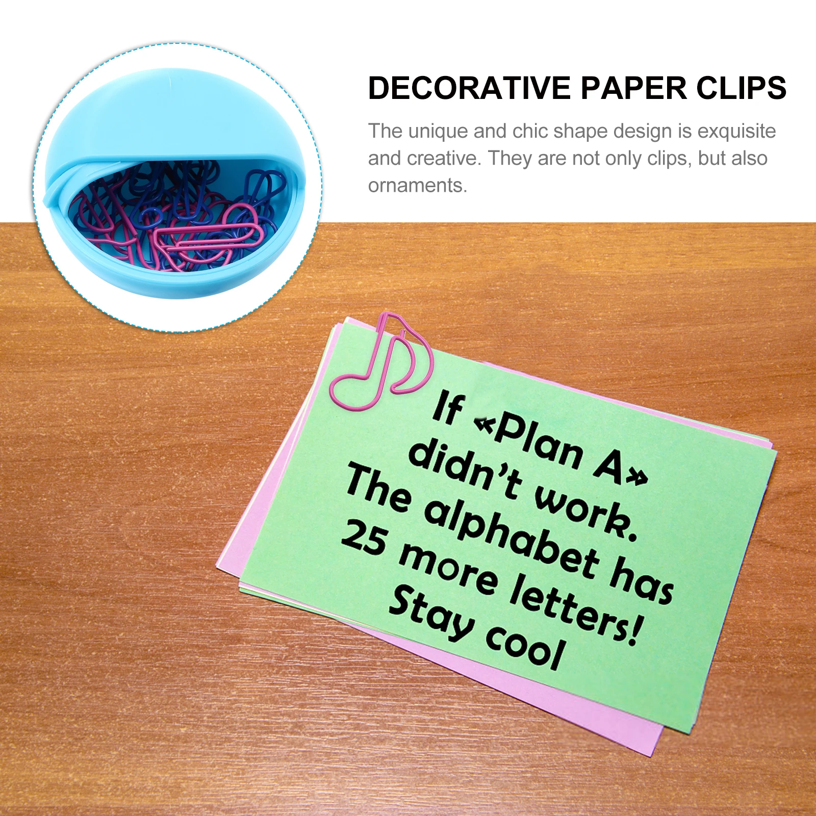 

16 Pcs Note Bookmark Paper Clip Decorative Clips Aesthetic Chic Eye-catching Plastic
