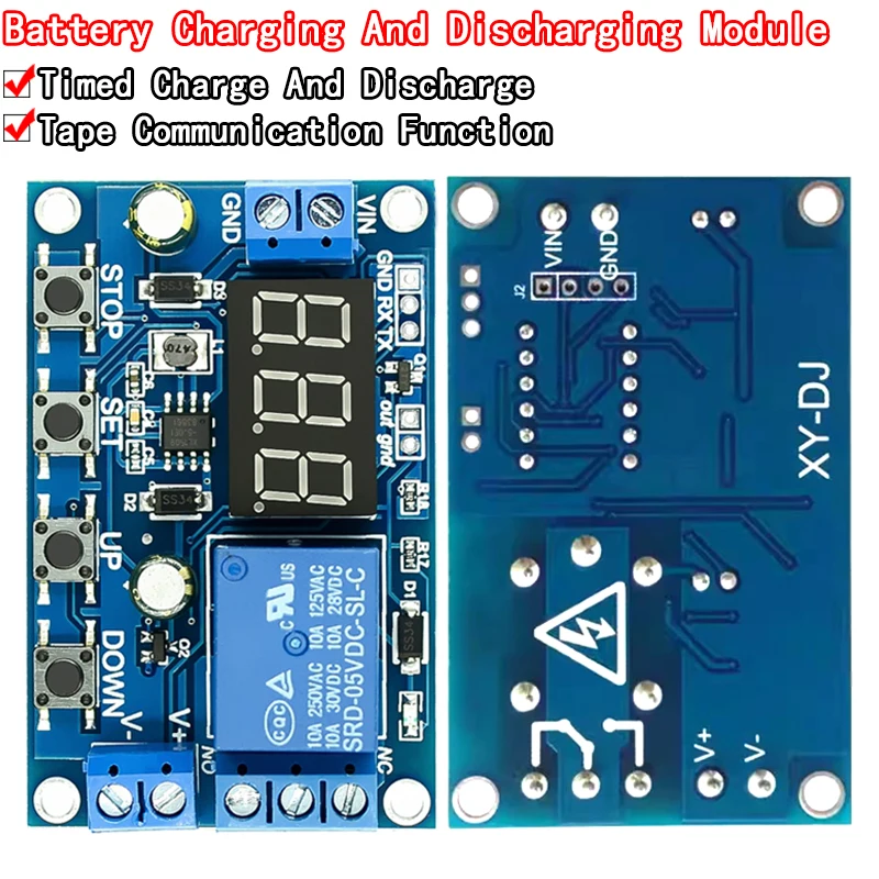 Battery Charge/Discharge Module Integrated Voltmeter Undervoltage/Overvoltage Protection Timing Charge/Discharge Communication