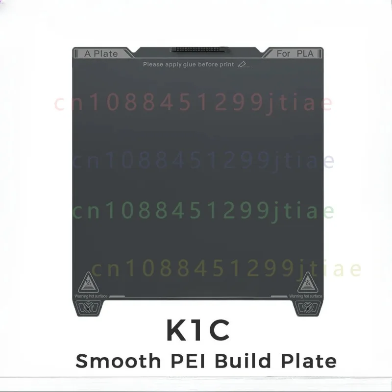 FOR CREALITY K1C Smooth PEI Build Plate（Without soft magnetic sticker ） 235mm*235mm