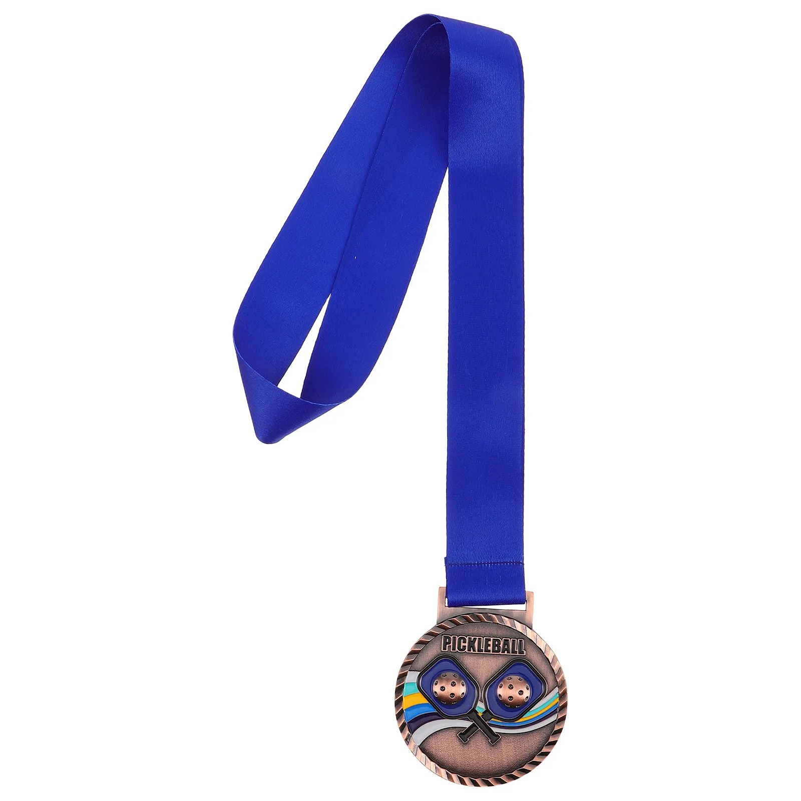 Precision Crafted Enamel Pickleball Medal Versatile Sports Award Medal for Pickleball Tennis Badminton Gymnastics Cheer Events