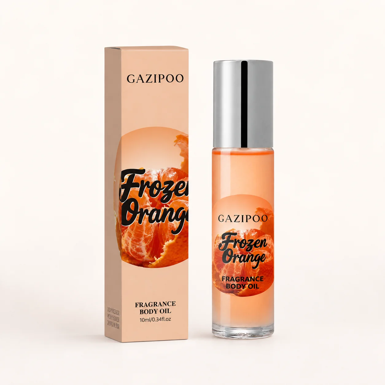 10ml Frozen Orange Pheromone Oil - Fresh Citrus Subtle Perfume Oil, Original Eau de Toilette Traveling or Dating Bathroom Use