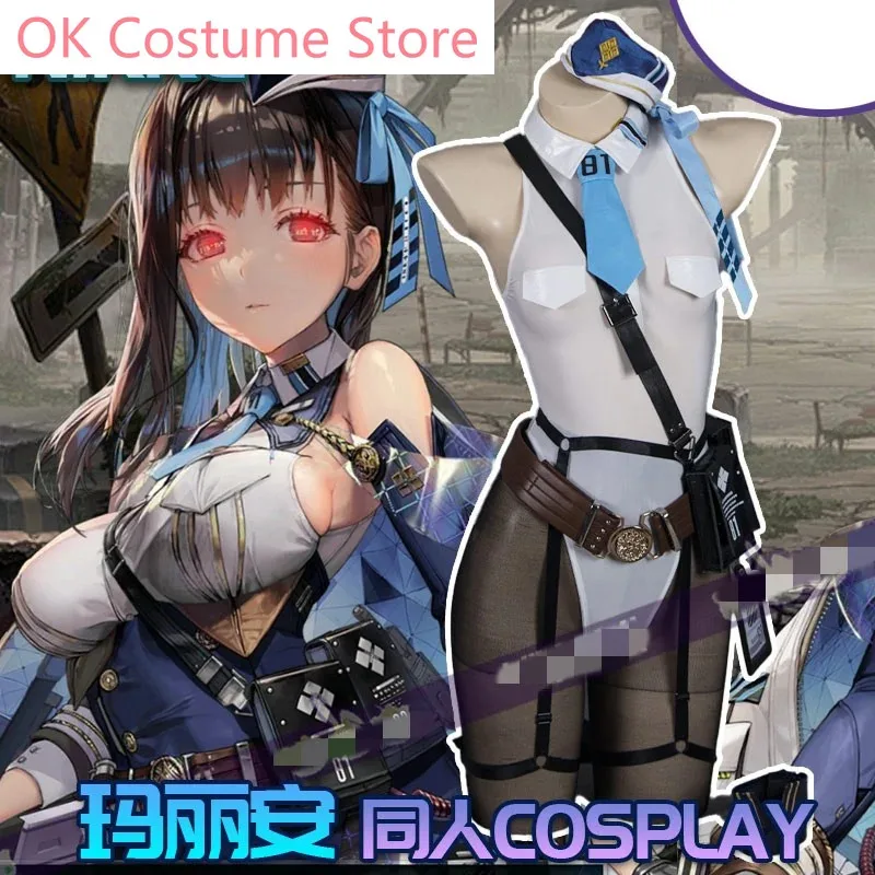 

CyGame Cosplay Costumes NIKKE The Goddess of Victory Marian Navy Sailor Uniform Anime Maid Dresses Jumpsuits Hats Halloween Set