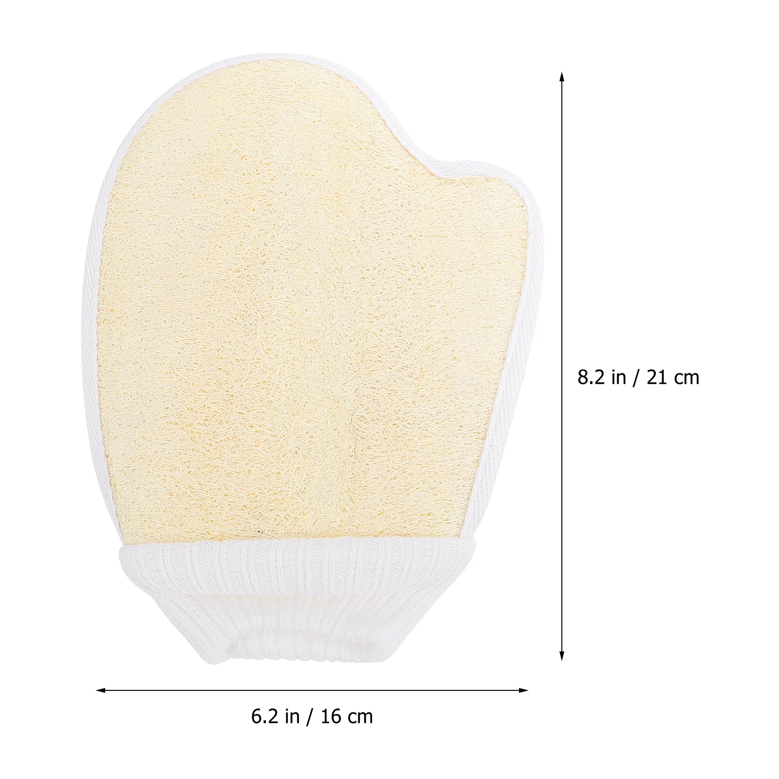 2 قطعة قفازات اللوف الإسفنج قفازات حمام التقشير لفرك الجسم أداة العناية بالبشرة على الوجهين تنظيف عميق لطيف على