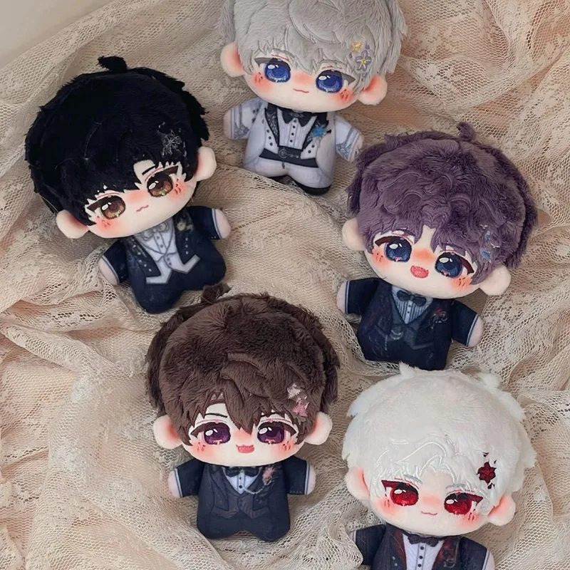 Game Character Suit Cotton Plush 5 Male Characters Fluffy Pocket Size Doll Keychain Romantic Gifts.