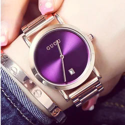 Fashion High Quality Brand Simple Style Quartz Qatch Gold Steel Dress Watches Lasies Casual Clocks relogio relogio masculino