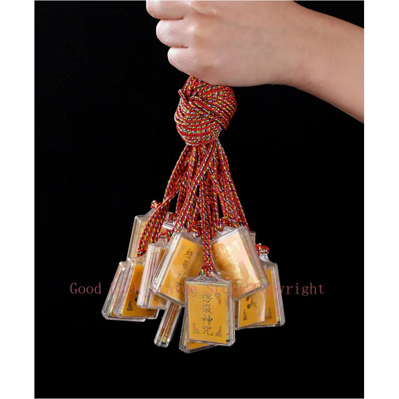 20PCS GOOD Buddhist supplies Greco-Buddhist pocket travel efficacious Mascot Buddhism Shurangama Mantra Pendant bless Amulet