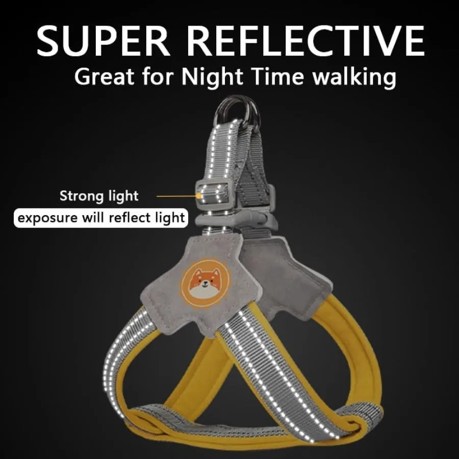 No Pull Dog Harness with Breathable Mesh Padding Reflective Strips Escape Proof Design Quick Adjust Fit for Training Walking Sm