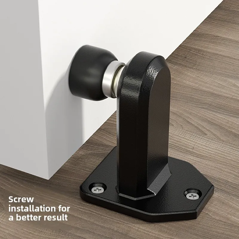 Door Suction Non Punching Strong Magnetic Door Suction New Bathroom Anti Collision Door Stopper Floor Suction Mute Heavy Duty