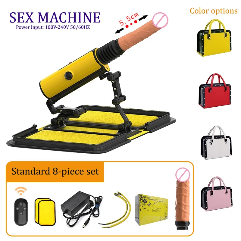 

2020 New Portable Handbag Automatic Vibrators Remote Control Masturbation Toy Vibrator Pumping Love Gun Retractable Sex Machine