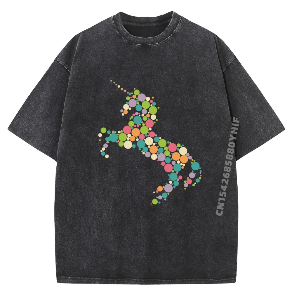 

Polka Dot Unicorn Dot Day 3d Printed T Shirts Mens Graphic Camisas De Hombre Funny Creative Washed Clothes
