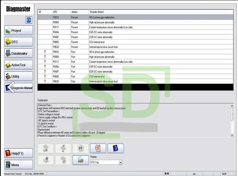 يتم دعم نماذج العلامة التجارية SpecDiag KUBOTA DIAGNOSTIC KIT (PYTHON) Takeuchi