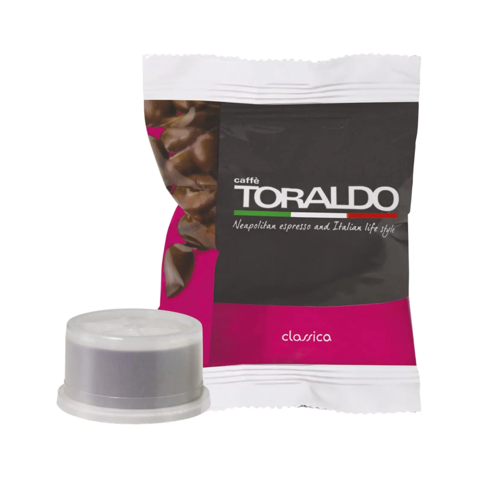 TORALDO KOFFIE |   Espressopunt * Compatibel |   Koffie geselecteerd, geroosterd en geroosterd in Italië |   Excellence of Napolitaanse koffie (100 capsules, klassiek mengsel)