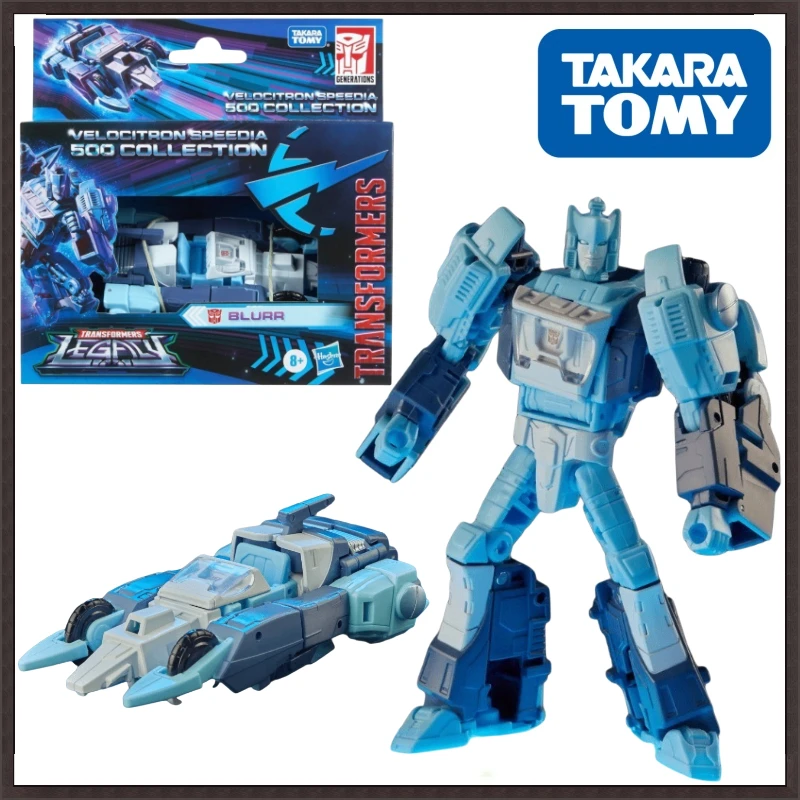 In magazzino tapara Tomy Transformers serie G Legend Speed Race 500 D Class Blurr Figure Model Anime Action Deformation Robot Gift