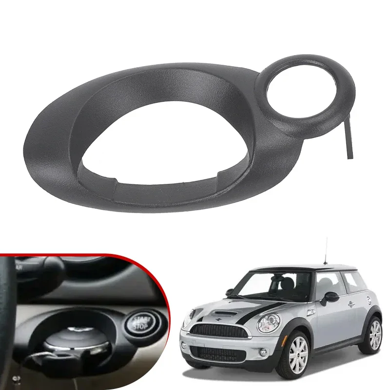 51452752836 LHD Black Auto Start Stop Switch Cover Trim Decorative Frame For MINI R55 R56 R57 R58 R59 For Left Hand Driver