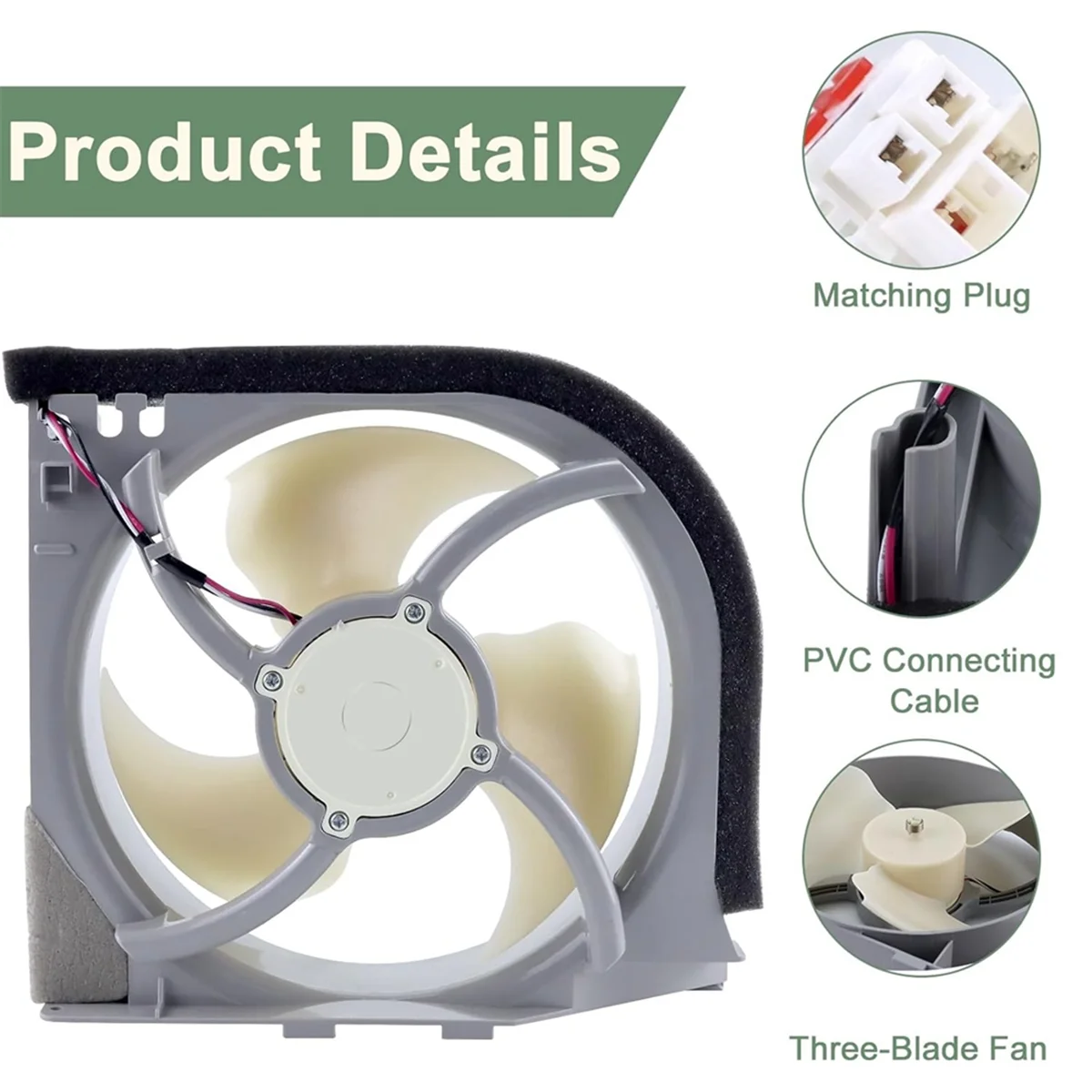 BFYLE DA97-15765A DA31-00340A Gruppo motore ventola condensatore frigorifero per Samsung DA97-12842A, DA31-00278C DC 12V