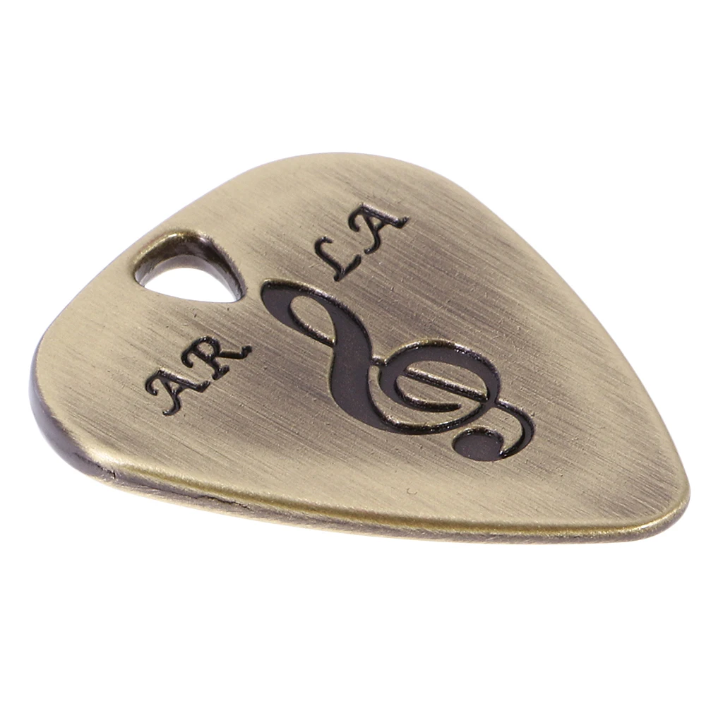 Zinc Alloy Guitar Pick with Pendant Option Musician Plectrum Guitar Accessories for Bass Electric