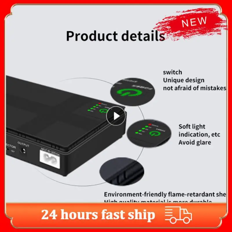 

Router Support Mini Portable Security Standby Backup Power Ups Short Circuit Protection Uninterruptible Power Supply Ups Router