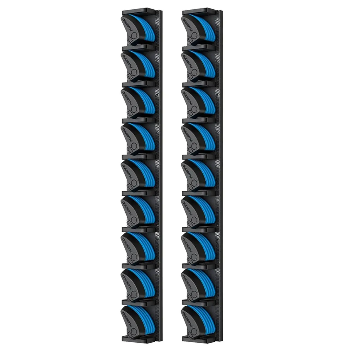 AB52 2 Pack Vertical Fishing Rod Rack, Wall Mounted Fishing Rod Holder, 2 Packs Fishing Pole Holders Hold Up to 18 Rods