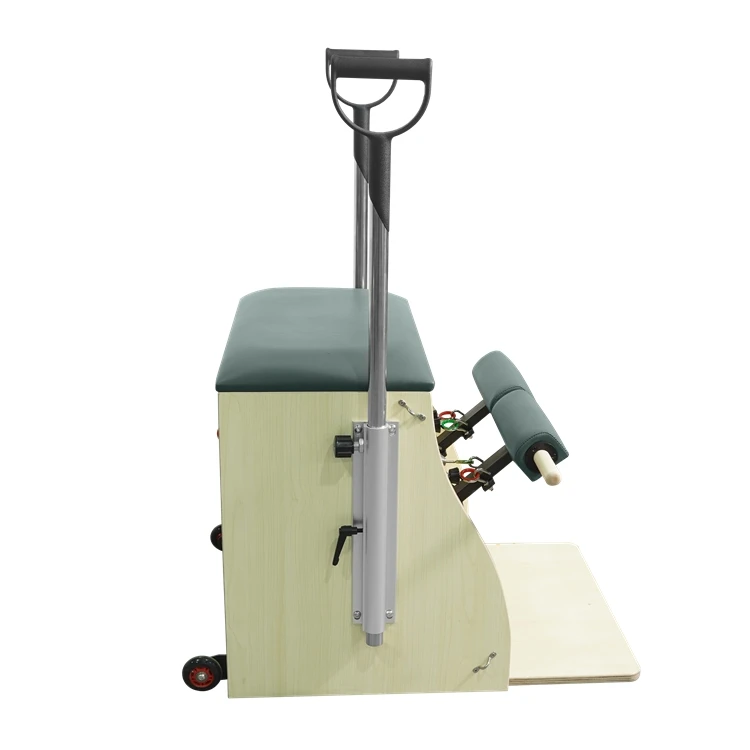 كرسي Wunda المستقر من خشب القيقب، ملحقات بيلاتيس منزلية للاستوديو الاحترافي، كرسي بيلاتيس #5