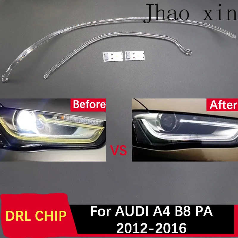 

Модуль светодиодного источника света DRL CHIP Tube для дневных ходовых огней Audi A4 B8 PA, белый свет, 2012-2016, плата Angel Eye, балласт