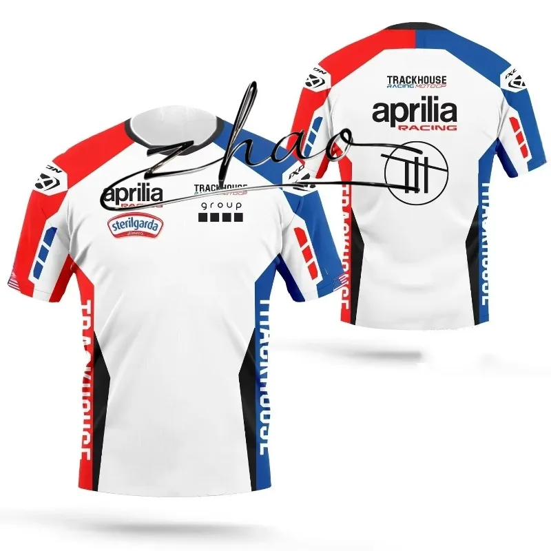 

Nouveau 2025 Passionné De Course De Moto Aprilia Racing No.1 Cavalier Jorge Martin Fan Hommes Et Femmes Sport T-shirt Style