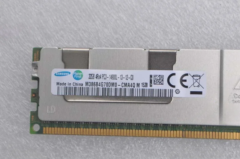 Samsung 32G PC3 14900L 32GB DDR3 1600 1866 Frequency ECC REG Server Memory