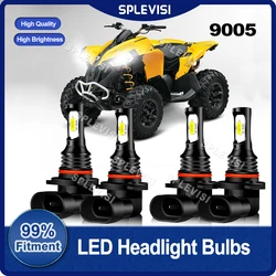 Plug And Play 4PCS 9005/HB3 LED Headlight Bulbs 70W 8000LM For Can-Am Renegade 500 2008 2009 2010 2011 2012 2013 2014 2015