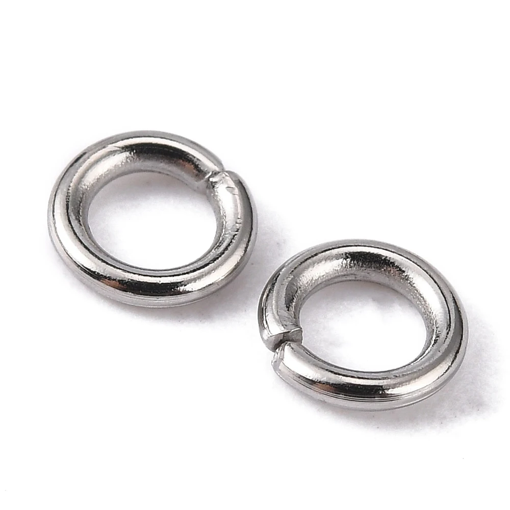 PandaHall 4000Pcs Stainless Steel Closed Unsoldering Jump Rings Oval Single Loop Split Rings for DIY Jewelry Making