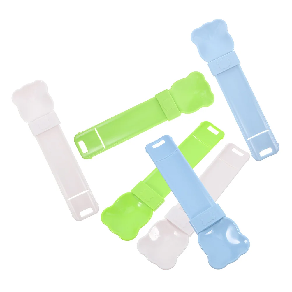 

6Pcs Cat Treat Spoon Feeder Multifunctional Ergonomic Handle Dispensing Wet Food Snacks Cat Feeding Tool Portable