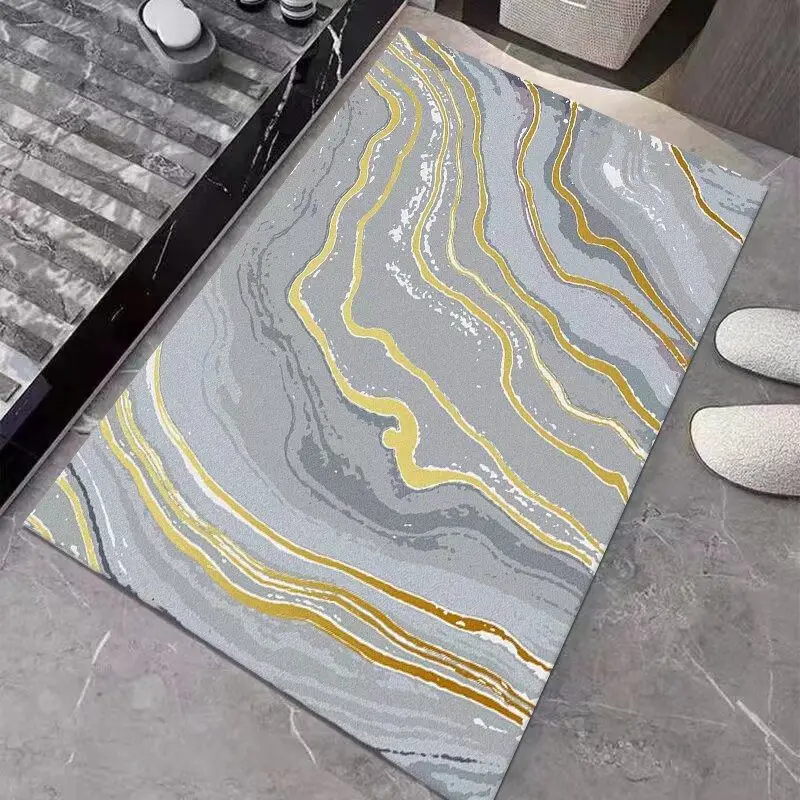 Marble Abstract Mat Welcome Non-Slip Entrance Decor Carpet for Living Room Home Decoration Bath Mats Floor Washable Entry Rugs