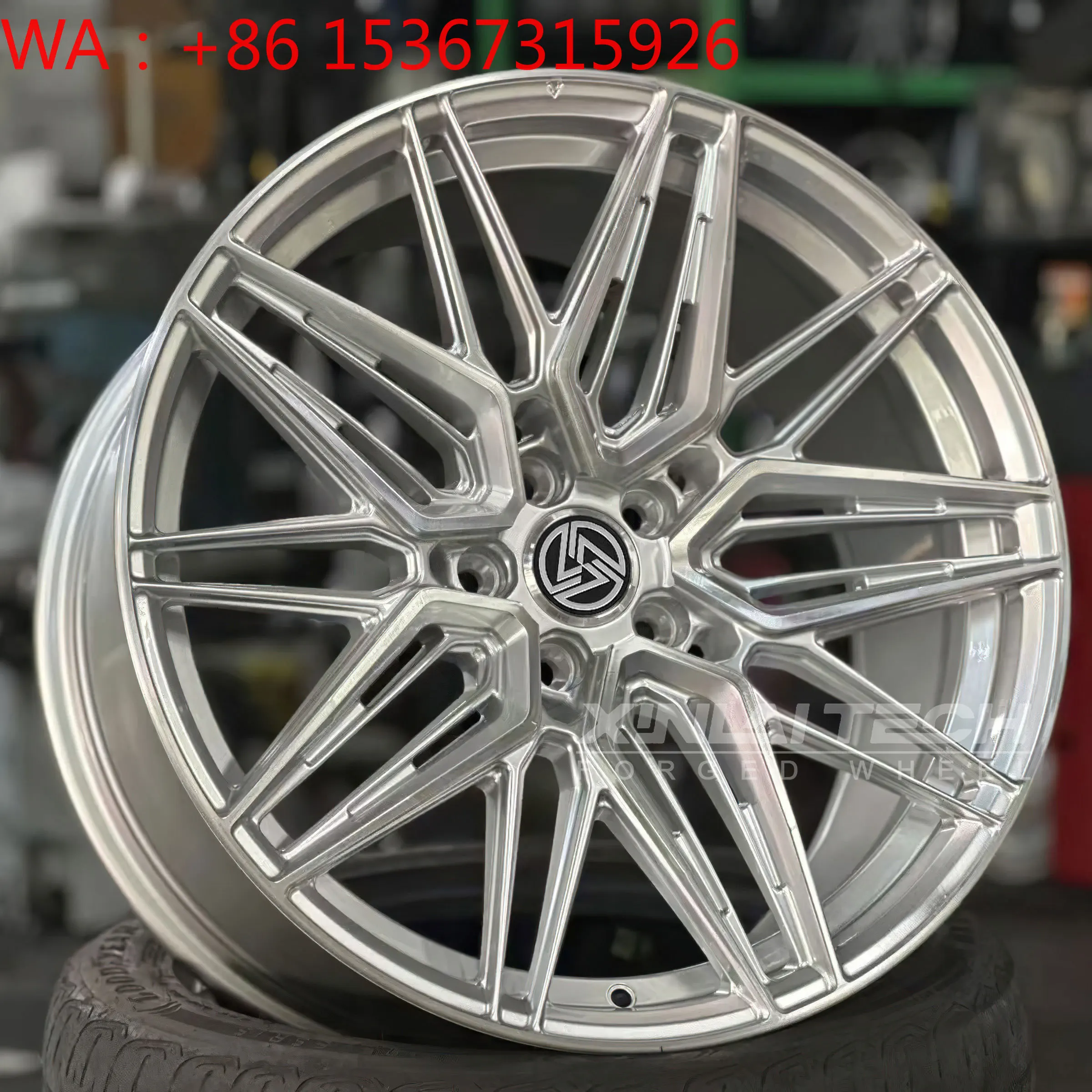 

Brushed Silver Multi Spoke Deep Concave Forged Wheels 20-22 Inch 5x100 5x112 5x114.3 5x120 5x127 PCD SUV Rims