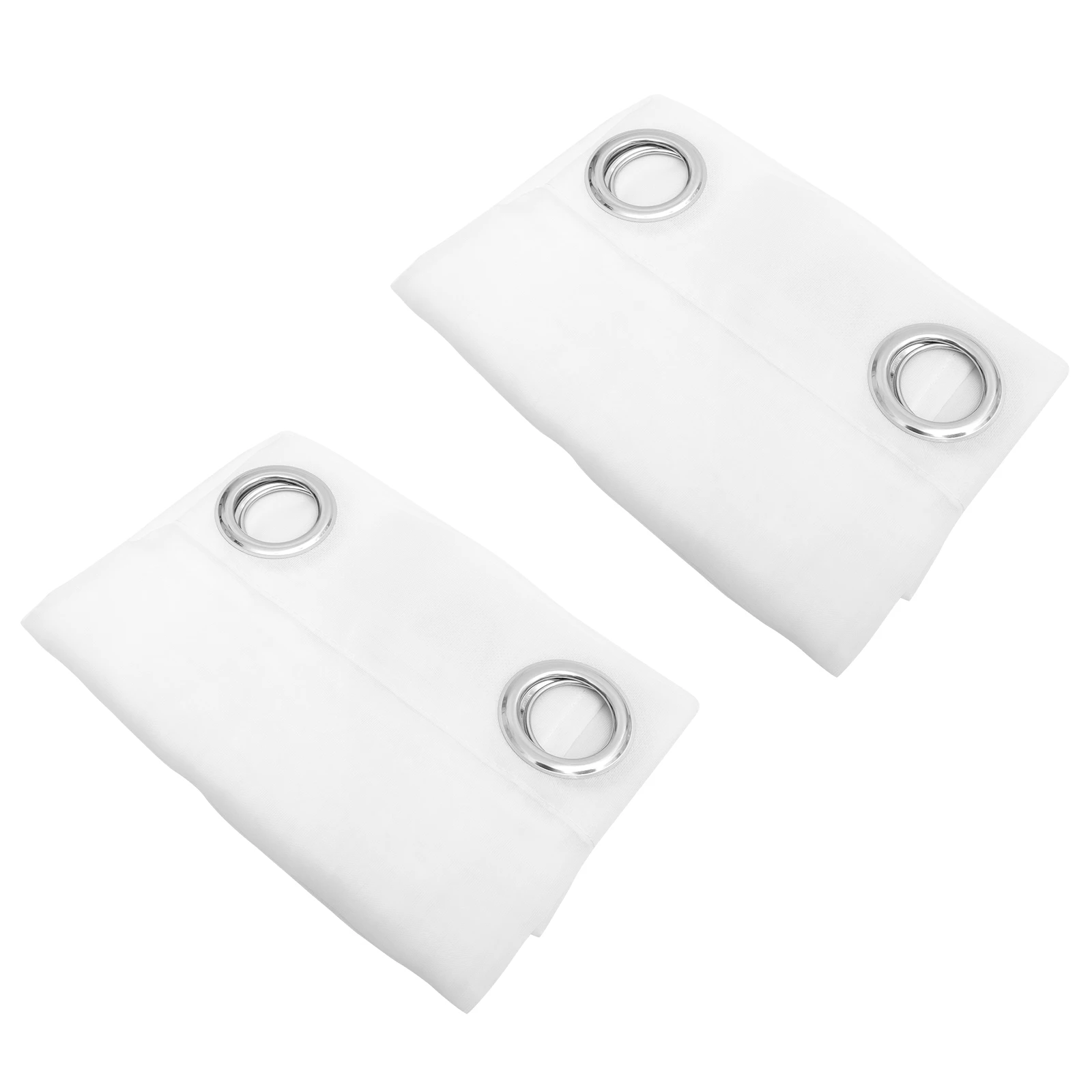 

2pcs Sheer Gauze Curtain Set For Living Room Semi Window Drapes Decorative Panels Bedroom Long White Drape Curtains Window