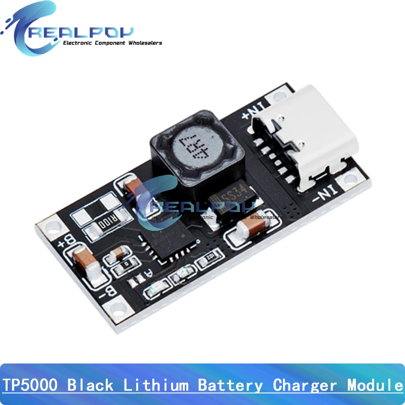 TP5100 charging management power supply module board TP5000 1A 2A compatible with 4.2V 8.4V single and double lithium batteries