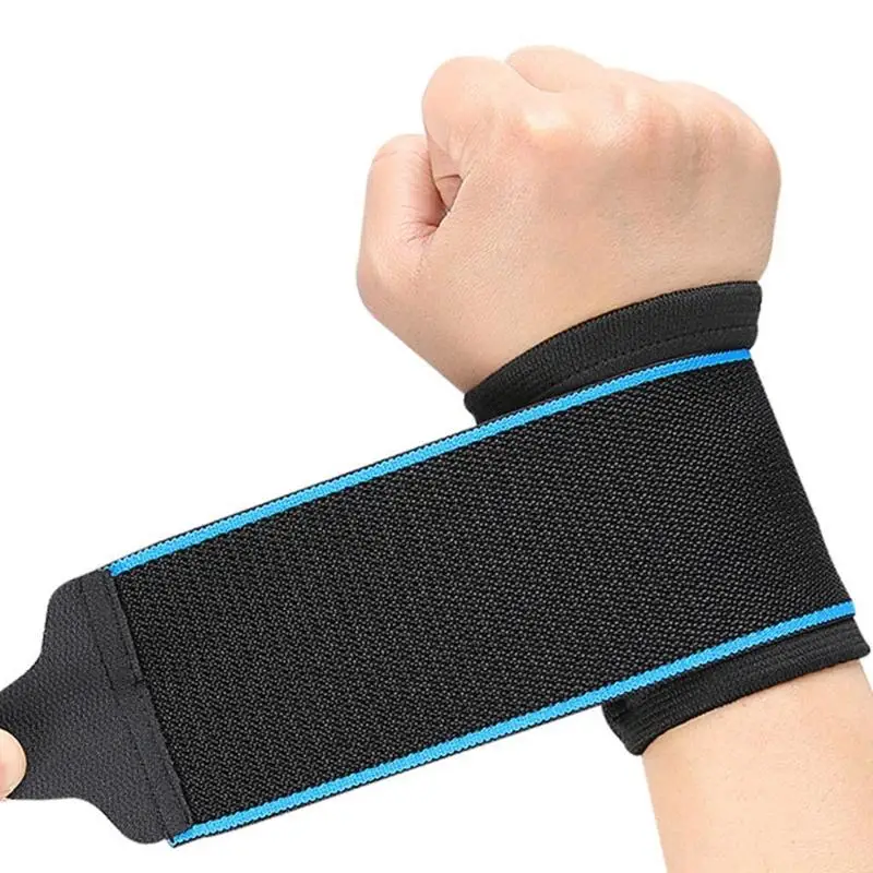 U2JB Adjustable Wrist Support Strap Abrasion Resistant Wrist Wrap Brace For Badminton Gym Fitness Workout Strength Training