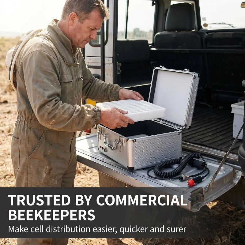 Queen Bee Incubator Queen Breeding Electronically Monitored Heating Unit Ensures Constant Temperature Queen Rearing Incubation
