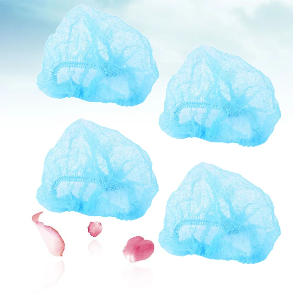 

10 Pcs Clean The Hat Shower Cap Cleaning Dust Caps Has Makeup Non-Woven Disposable