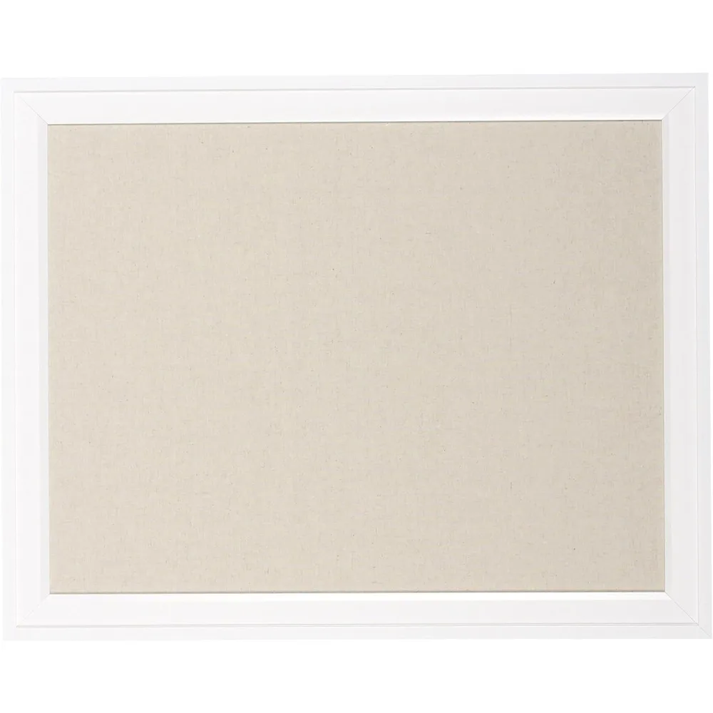 لوحة إبرية من قماش الكتان الأبيض مقاس 23.5 × 29.5، لوحة مذكرة حائط لديكور المكاتب المنزلية وعرض الصور