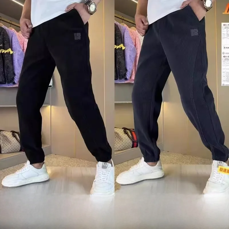 

Loose Men's Spor Sweatpants Casual High Street Sle Autumn Winter New Faionable American Men's Chinos Polyester Fiber