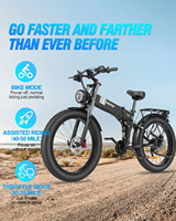 Folding Electric Bicycle Ridstar H26 PRO 1500W Motor 48V23AH Battery Hydraulic Brake E Bike 26*4.0 Inch Fat Tire Electric Bike