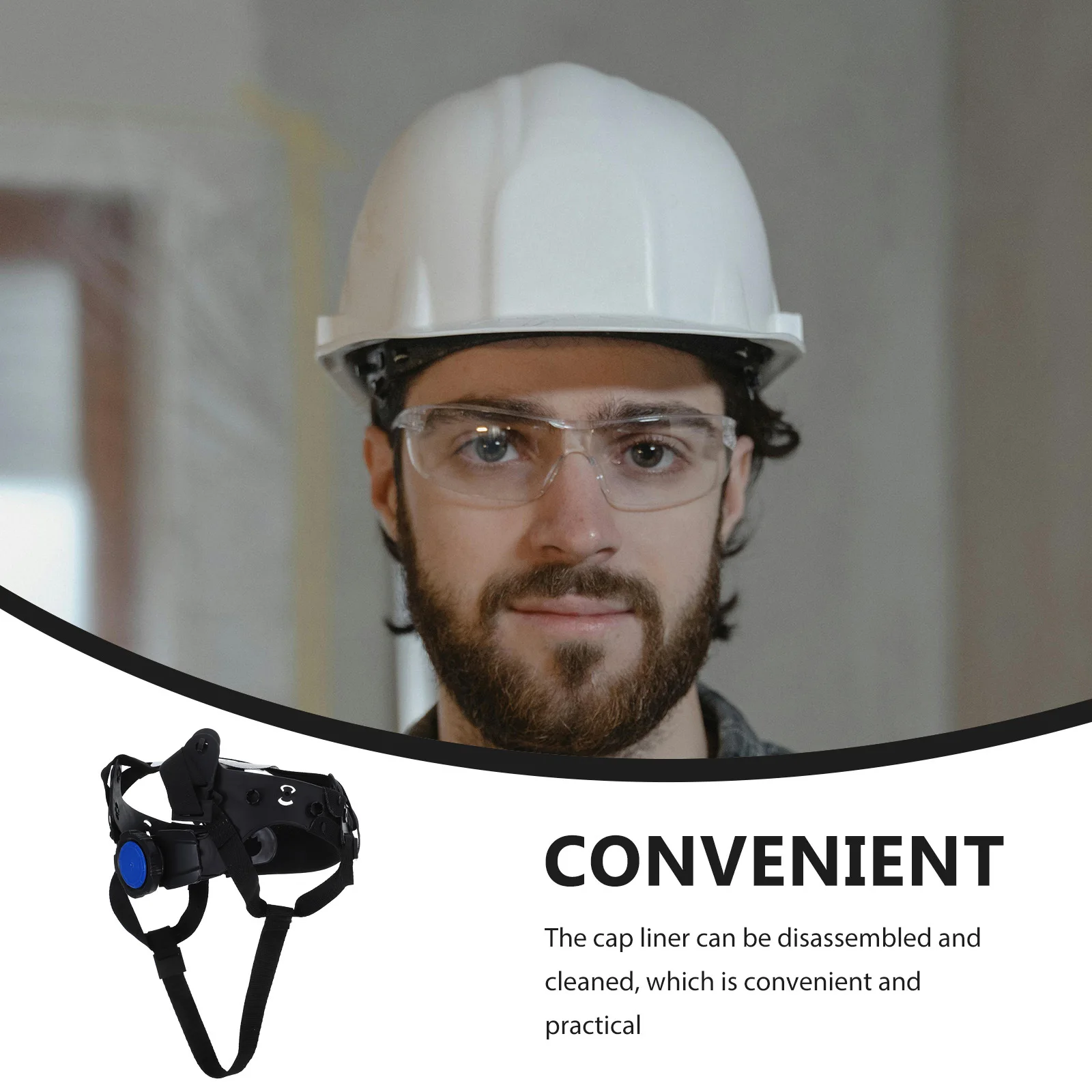 بطانة قبعة صلبة حزام الذقن غطاء أمان البناء العالمي حافة الحرس الملحقات البلاستيكية #2
